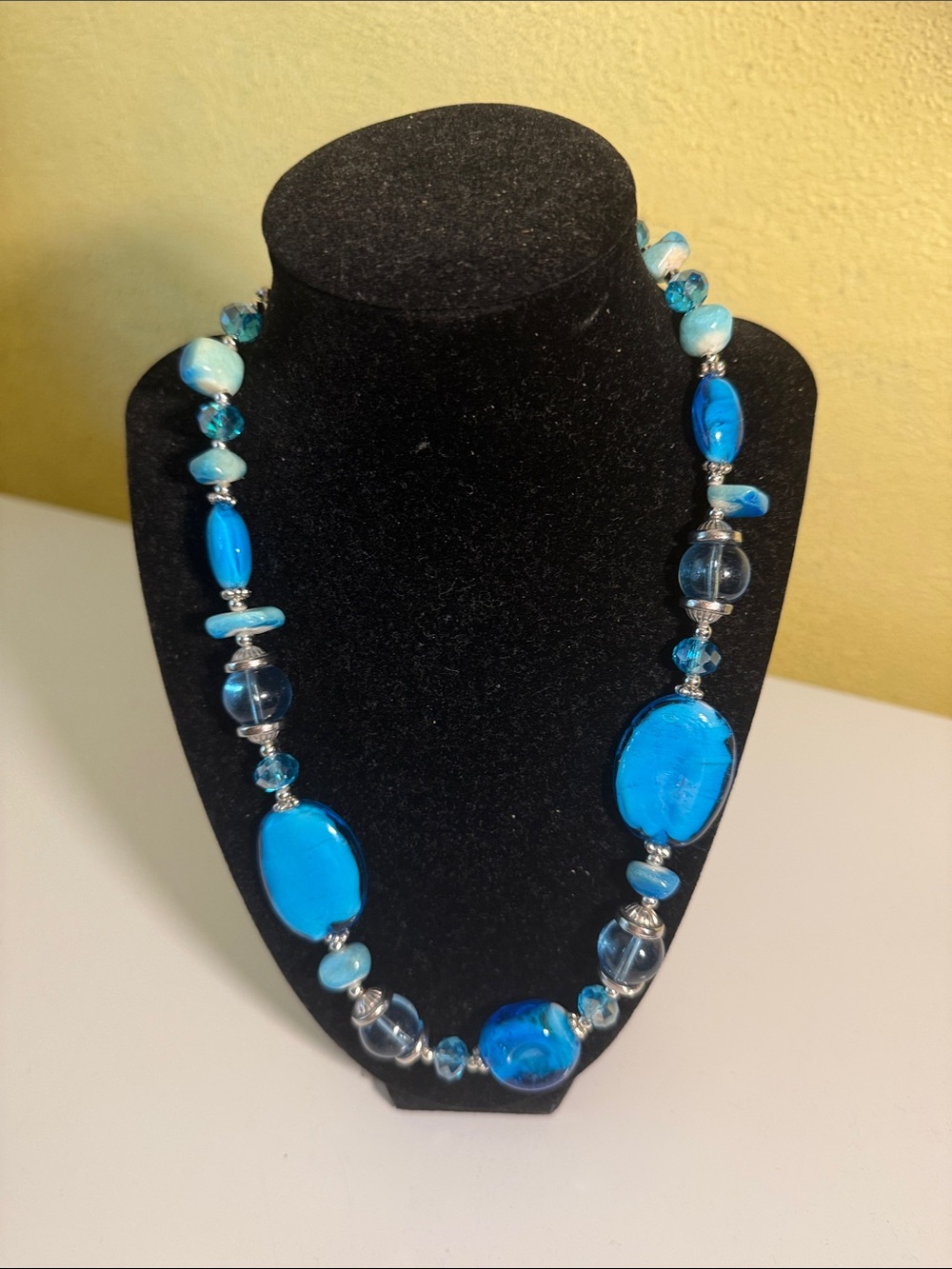 Blue Beaded Necklace